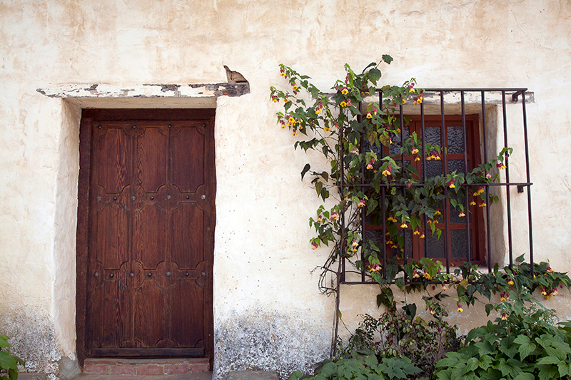 Doorway and Window San Carlos Borromeo de Carmelo Mission, California