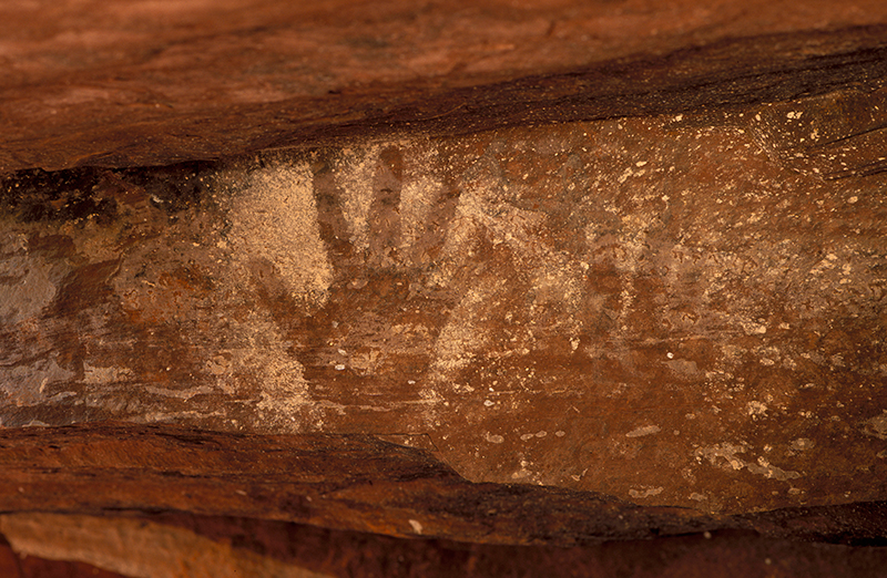 Handprint Paintings Gotera Canyon NM